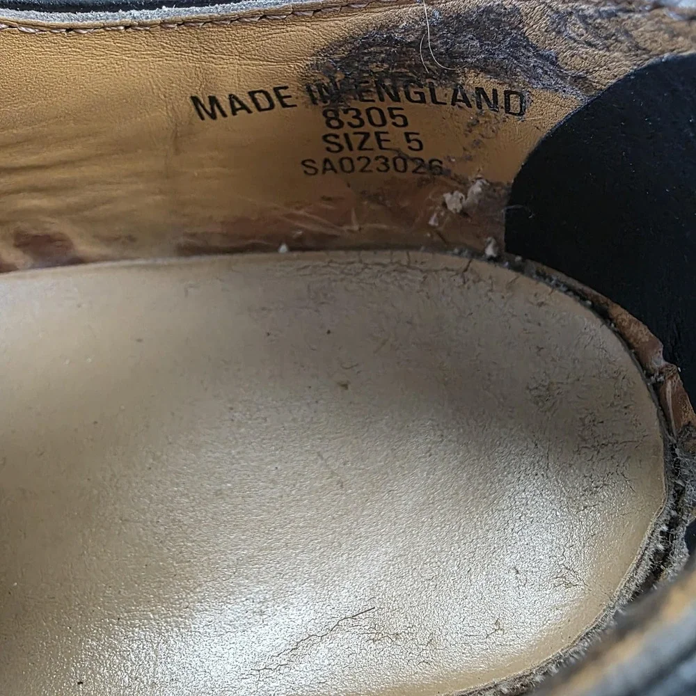 Vintage Dr. Martens 8305 Mary Jane Shoes Womens Sz 7 Black Platform Double Strap